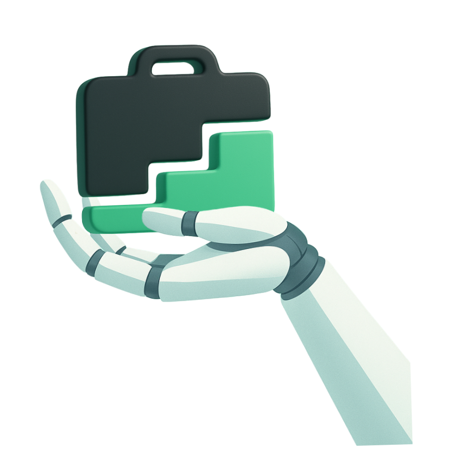 Stairs and Briefcase